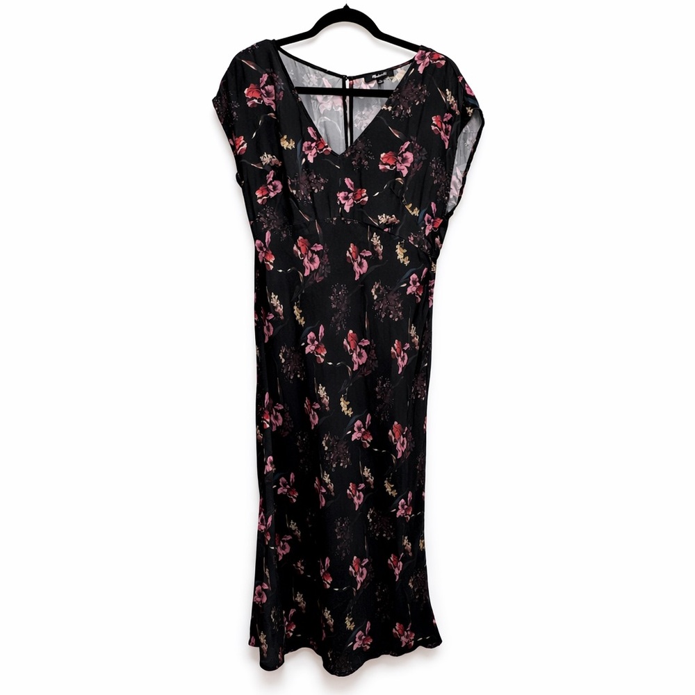 ✨ Madewell Black Floral Maxi Dress – Size 10 ✨ - Picture 2 of 4